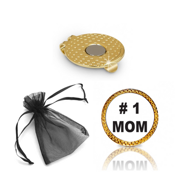 #1 Mom Golf Ball Marker and Hat Clip Gift Set