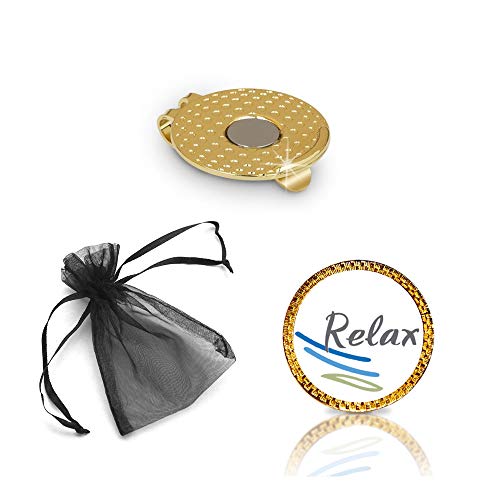 Relax Golf Ball Marker and Hat Clip Gift Set