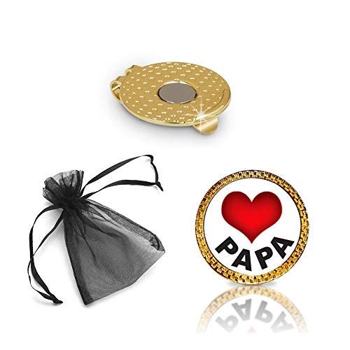 Love Papa Golf Ball Marker and Hat Clip Gift Set
