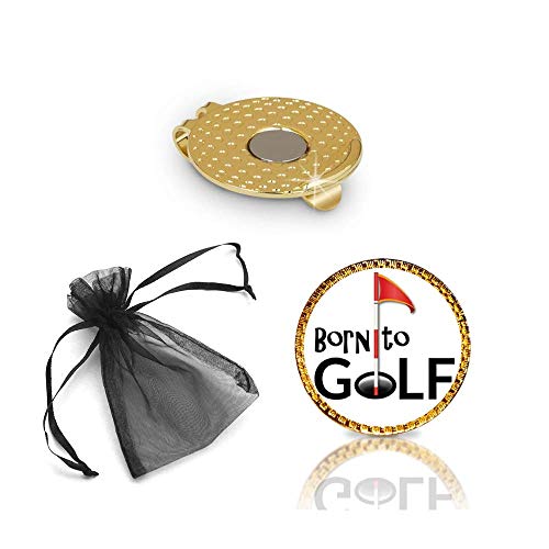 Born to Golf Golf Ball Marker and Hat Clip Gift Set