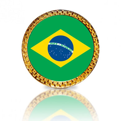 Brazilian Flag Golf Ball Marker