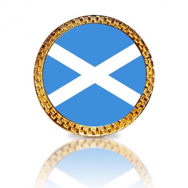 Scottish Flag Golf Ball Marker