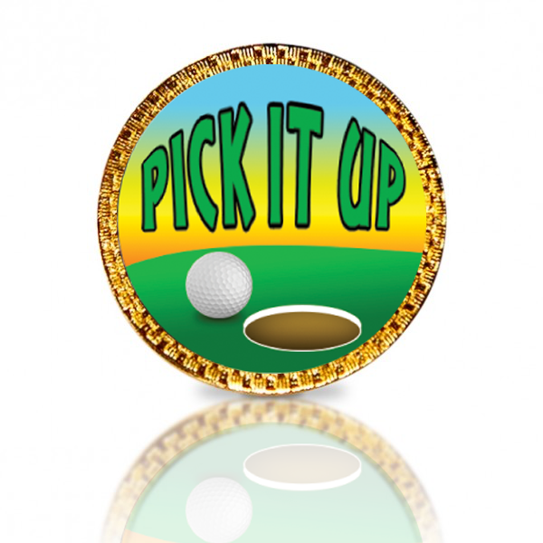 Pick It Up Golf Ball Marker