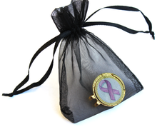 Load image into Gallery viewer, Breast Cancer Ribbon Golf Ball Marker and Hat Clip Gift Set