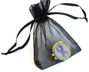 Breast Cancer Ribbon Golf Ball Marker and Hat Clip Gift Set